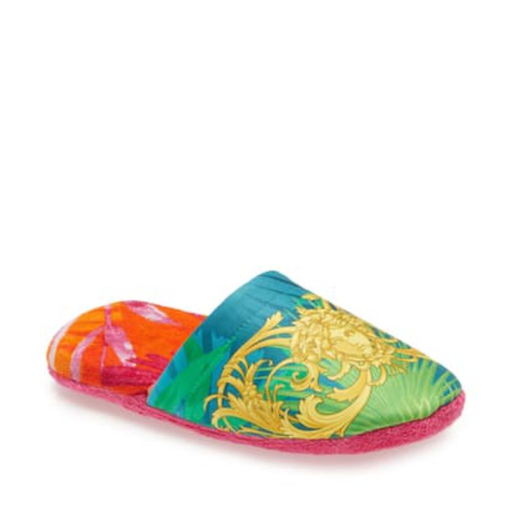 VERSACE Medusa Leaf Bath Slippers